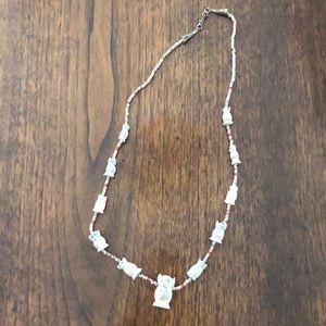Owl fetish necklace